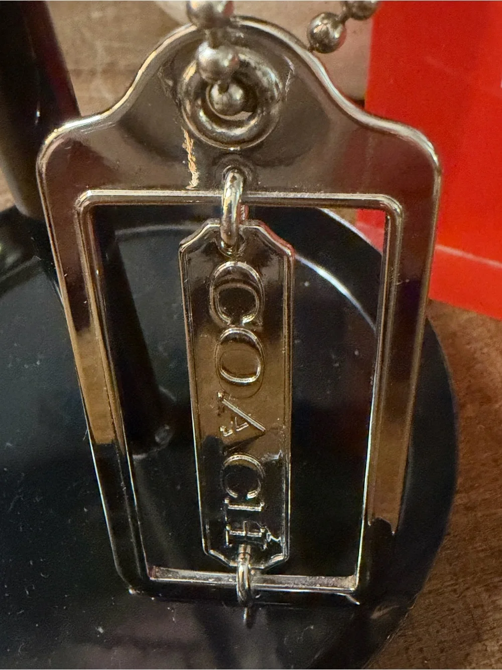 Coach XL Metal Hang Tag